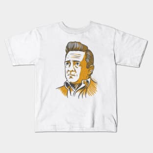 Johnny Cash The Man in Black Kids T-Shirt